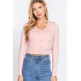 thumbnail image 2 of Long Slv Round Neck Viscose Sweater Blush M, 2 of 5