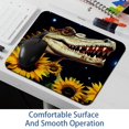 thumbnail image 6 of Crocodile Starry Sunflower Mouse Pad for Wireless Mouse Home Office Desk Laptop with Rubber Base, 6 of 7