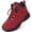 Red, variant on Ecetana Womens Snow Boots Winter Warm Faux Fur Lined Ankle Boots Waterproof Outdoor Hiking Shoes