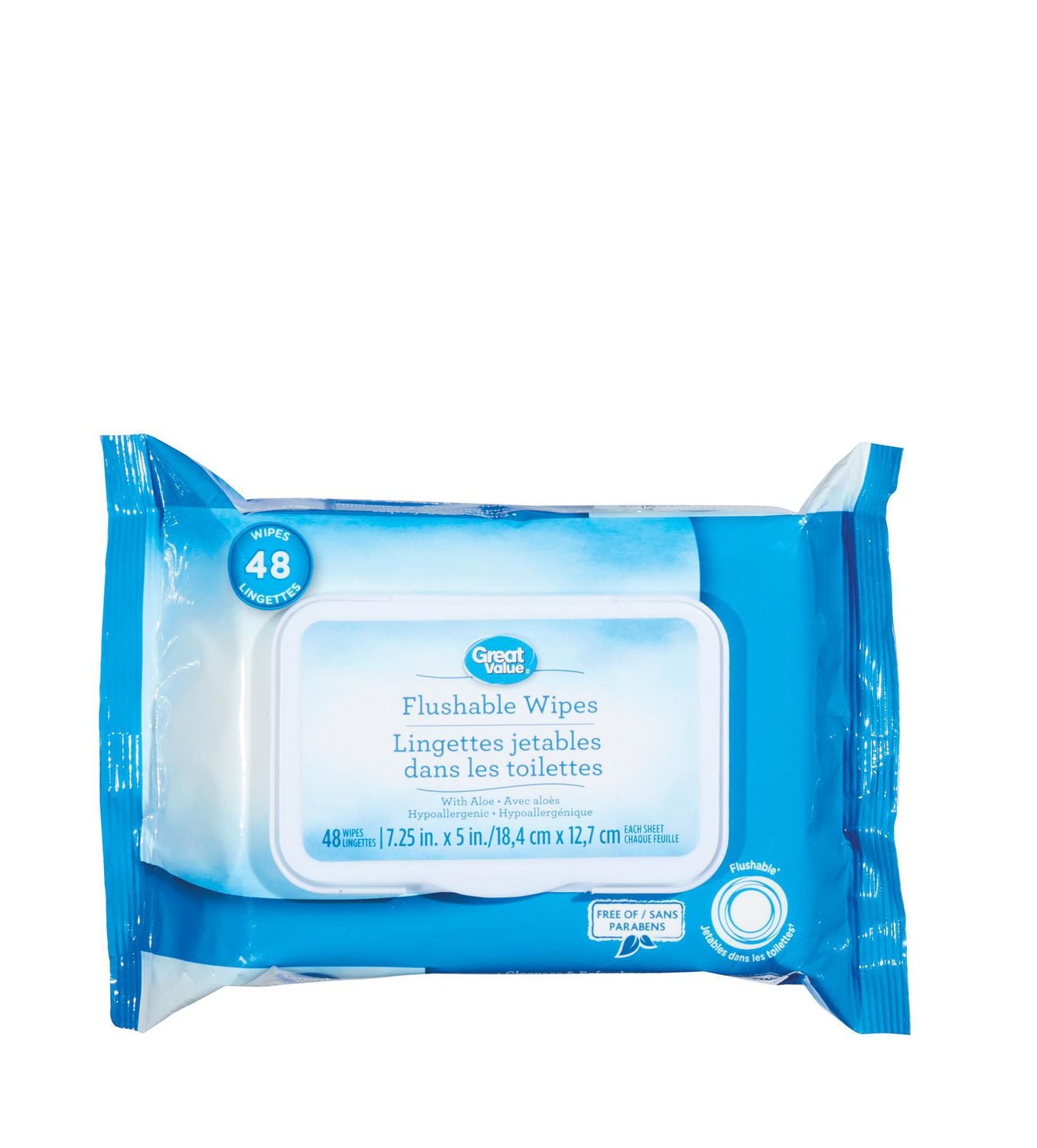 Great Value Flushable Wipes