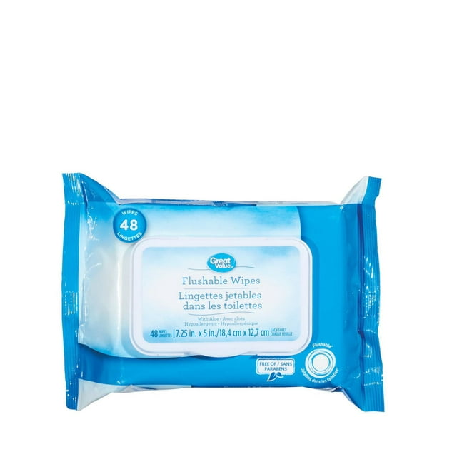 Great Value Flushable Wipes