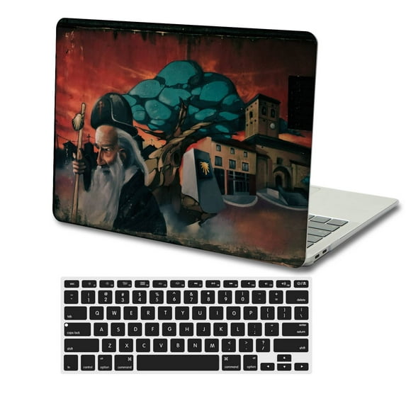 KSK KAISHEK Plastic Hard Shell Only for 2015 - 2012 Rel. MacBook Pro 15" Retina Display + Black Keyboard Cover Model: A1398 Painting A 0031
