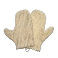 thumbnail image 1 of Clásico Natural Sisal Baño Spa Ducha Depurador Esponja Fibra Guante Mitt Suavizar Renovar la piel Antienvejecimiento Ecológico Paquete de 2, 1 of 5