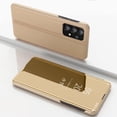 thumbnail image 6 of for Samsung Galaxy A73 5G Makeup Mirror Phone Case for Women Girls, Luxury Clear View Smart Display Case Ultra Thin Mirror Flip Phone Cover for Samsung Galaxy A73 5G QH Golden, 6 of 10