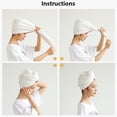 thumbnail image 5 of Toallas para el cabello para mujeres | Toalla absorbente de secado rápido | Turbante para cabello ideal para cabello largo y rizado, 5 of 5