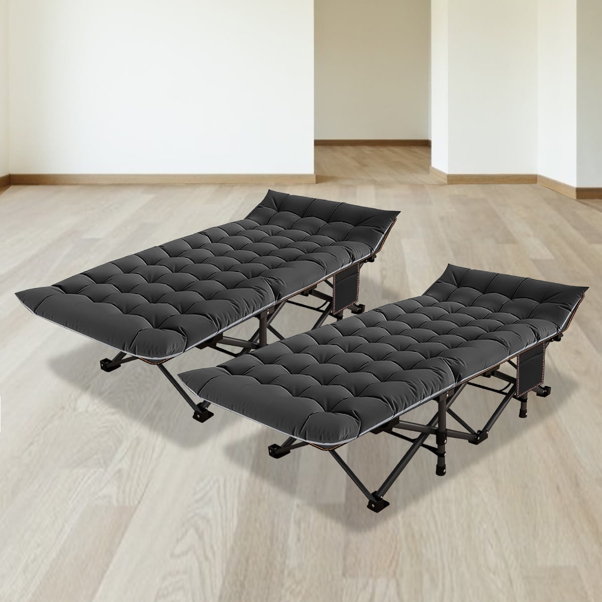 Slsy Camping Cot, Portable Folding Cots for Adults, Heavy Duty Outdoor