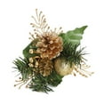 thumbnail image 1 of Christmas Artificial Pine Stems Wreath Fake Pine Cone Ornament Flower Arrangements Holiday Home Winter Decor, 1 of 6