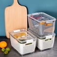 thumbnail image 3 of keepw Durable And Stylish Fridge Storage Boxes For Fashionable Kitchen Clean And Tidy Kitchen Storage Containers Icient white L, 3 of 6