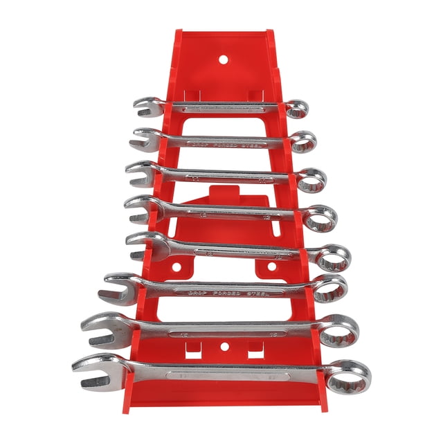 DEWIN Soporte para Llaves, Estante para Llaves de 9 Ranuras, Soporte Organizador estándar para Herramientas de Almacenamiento, Llaves (Rojo)