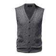 thumbnail image 4 of nsendm Mens Sweater Vests,Big and Tall Casual Sweater Vest, 4 of 5