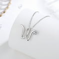 thumbnail image 6 of Eusense Initial Necklace Letter W Pendant for Women, 925 Sterling Silver Alphabet Jewelry Gifts, 6 of 6