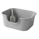thumbnail image 2 of Cuenco para arena para gatos con lados altos, arenero para gatos, antiadherente, semicerrado, para mascotas Gris, 2 of 9