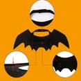 thumbnail image 5 of Pet Halloween Funny Black Bat Wings Pet for Small Dogs Cats Halloween Party Decor-L, 5 of 9