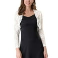 thumbnail image 1 of Kmbangi Cardigan en Dentelle Florale + Haut Court à Manches Longues Transparent, 1 of 5