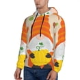 thumbnail image 2 of KLL Hello Fall Gnomes 1 Print Mens Hoodie Long Sleeve Casual Pullover Hooded Sweatshirt Fashion Drawstring Hoodies with Pocket-4X-Large, 2 of 6