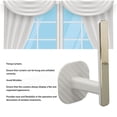 thumbnail image 3 of Curtain Tie Back Hook, Convenient Drapery Holdback White And Gold Easy Using 2PCS  For Bedroom, 3 of 8