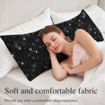 thumbnail image 5 of Starry Sky Body Pillow Covers, Modern Black Abstract Dots Stars Aesthetic Soft Throw Pillow Cases with Invisible Zipper, Decorative Pillowcase Pillows Protectors for Sofa Bed Couchair 20"x54", 5 of 9