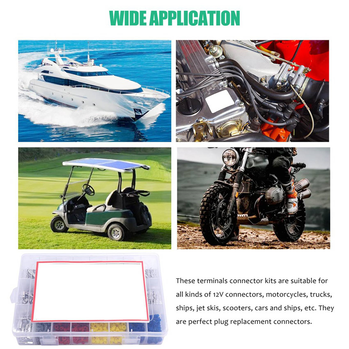 2265Pcs Car Electrical Wire Terminal Pins Connector Kit 1/1.5/1.8/2.2/2.8/3.5mm 21Type Connector Pins Terminal Auto,3 x Car Electrical Wire Terminal Pins Kit(755Pcs ),Photo Color