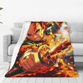 thumbnail image 2 of Hunter X Hunter Cartoon Printing Throw Blanket, All Seasons Flannel Fleece Blanket, Soft & Warm Plush Blankets for Couch Sofa Bed Camping Travel, 40"x30", 2 of 9