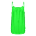 thumbnail image 4 of Summer Tops for Women 2025 Trendy, Yigetop Summer Tank Tops for Women 2025 Loose Fit Pleated Square Neck Sleeveless Shirt Curved Flowy Vest Basic Cotton Tee Womens Casual Tops Green S, 4 of 7