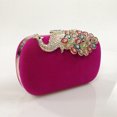 thumbnail image 4 of Qarigey Embragues de moda para eventos nocturnos: bolsos de noche funcionales con aspecto glamuroso Bolsas de mensajero y de hombro Rosa roja 1, 4 of 6