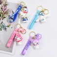 thumbnail image 2 of Sanrio Melody Kuromi Cinnamoroll llavero de decoración de dibujos animados, colgante de Bolsa Escolar, decoración de coche, muñeca de Anime, regalo para niña YAOSANBAO BAO unisex, 2 of 2