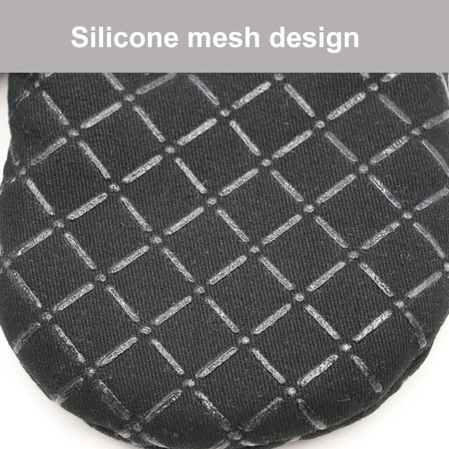 Guantes De Cocina 1 par de guantes para barbacoa, guante para asar de algodón a cuadros, antideslizante, accesorios de cocina para adultos Ndcxsfigh Libre de BPA