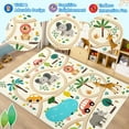 thumbnail image 5 of FairOnly Beige 8'x10'Modern Low Pile Colorful Animal Print Machine Washable Non Slip Mat for Playroom Bedroom, 5 of 6