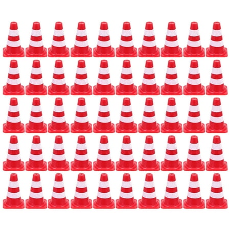

NUOLUX 50pcs Kids Delicate Road Cones Kindergarten Teaching Aids Traffic Sign Toys