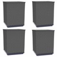 thumbnail image 1 of vidaXL Planters Flower Boxes with Rattan Look Outdoor Plant Boxes for Patio, 1 of 6