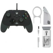 PowerA - FUSION Pro 2 Wired Controller for Xbox Series X|S - Black/White With Cleaning Electric kit Bolt Axtion Bundle Used