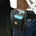 thumbnail image 4 of Vikakiooze 2023 Leather Retro Mobile Phone Bag Outdoor Sports Men's Bag Wear Belt Mobile Phone Pocket, 4 of 5