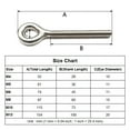 thumbnail image 2 of LOVIVER Stainless Steel Eyebolt Longshank Long Thread Welded Eye Bolt Hardware M4, 2 of 7