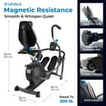 thumbnail image 4 of Teeter FreeStep LT1 Recumbent Cross Trainer Stepper, Zero-Impact Exercise Bike, Free App w/Trainer Workouts, 4 of 7