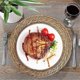 thumbnail image 4 of Natural Water Hyacinth Placemats Set of 8, Heat Resistan T Rattan Woven Mats for Outdoor Dining, 4 of 5
