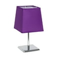 thumbnail image 1 of Simple Designs Mini Chrome Table Lamp with Squared Empire Fabric Shade, 1 of 9