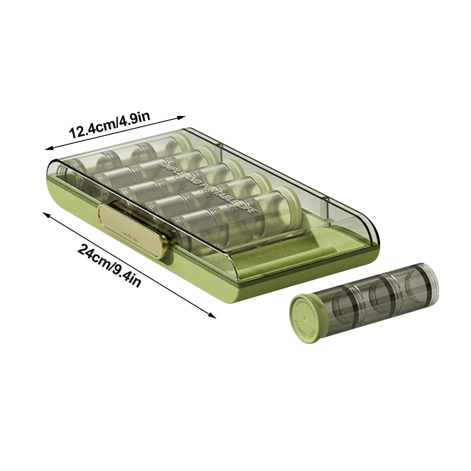 CSSAD Weekly Pill Organizer 3 Times a Day, Large Travel Pill Box 7 Day, Portable Tube Pill Box for Purse with Storage Bag to Hold Vitamins, Medications, Fish Oils, Supplements