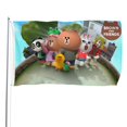 thumbnail image 1 of Brown and Friends Bandera impresa con temática, regalo perfecto para fanáticos, amigos y familiares, y adecuada para actividades al aire libre e interiores, decoraciones de fiesta. 60*90CM, 1 of 6