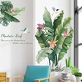 thumbnail image 5 of Green Banana Leafs Plant Pegatinas de pared removibles Calcomanías Inicio Afortunado Sencillez, 5 of 5