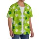thumbnail image 2 of Balery St Patrick's Day7 Camisa Casual de Manga Corta con Botones para Hombre, Texturizada, Estilo Cubano, para Playa, Verano-XX-Large, 2 of 5