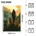 thumbnail image 3 of WOBOGO Homeless Man and Dog Notebook College Horizontal Grid Paper Ink Spill Resistant Water Resistant Cover 8.3x5.7x0.4in, 3 of 8