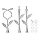 thumbnail image 1 of Uxcell Soporte para Pasteles de 3 Niveles con Mango 1 Juego Soportes de Pasteles de Metal Plato para Postres de Cupcakes Accesorios para Bodas Fiestas Plato para Pasteles, Plateado (Vine), 1 of 7