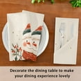 thumbnail image 6 of Napkin Satin Napkin 20*20 Inchx4 Kitchen Towel Dinner Plate Towel Decorative Towel Napkin Tea Towel Suitable For Kitchen Table Warm Christmas Snow Man, 6 of 8