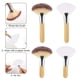 thumbnail image 4 of 4 brochas de maquillaje faciales con mango de madera para mujer, cerdas suaves y esponjosas, aplicador de arcilla y barro facial, herramientas de belleza., 4 of 7