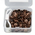 thumbnail image 4 of 100 UDS. Tachuelas para muebles, Alfileres decorativos de acero al carbono con regla para tela y reposabrazos, clavos para muebles de interior con caja de almacenamiento, 4 of 7