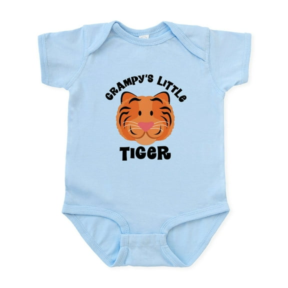 CafePress - Grampy’S Little Tiger Infant Bodysuit - Baby Light Bodysuit, Size Newborn - 24 Months