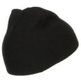 thumbnail image 3 of I'd Rather Be Fishing Embroidered Short Beanie - Black OSFM, 3 of 5