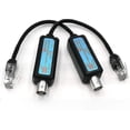 thumbnail image 1 of Extensor pasivo IP Ethernet sobre coaxial de 1 canal, red IP a transmisor coaxial Convertidor de red IP compatible con cámara CCTV Utp Rg59/Rj45 Cable 1236 de 4 hilos, 1 of 3