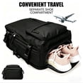 thumbnail image 6 of TRANSLINK Backpack with USB Charging Port, Water Resistant Work Business Laptop Backpack, Airline Approved Carry On Bag for Man and Women, Black, 6 of 7