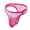 Hot Pink, variant on Men's Breathable Mesh Low Waist Briefs Triangle See Through Underwear, L, Hot Pink